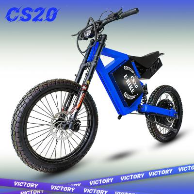 5000W Electric Bike Mountain Dirt Bike Fast Speed With 72V 26Ah For Adult