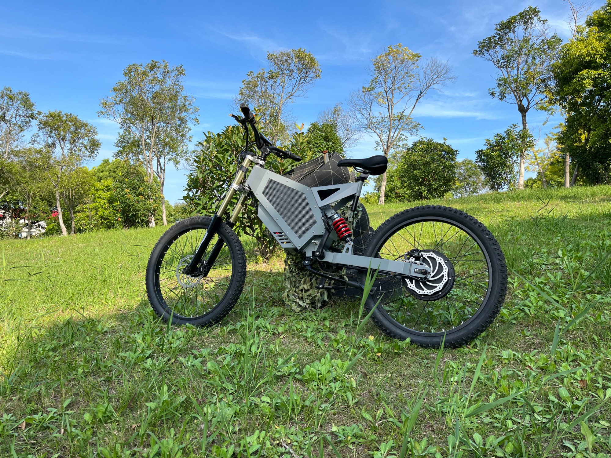 72V SS60 Super Speed Lithium Battery High Quality Full Suspension Electric Mountain Bicycle